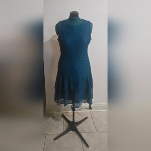 Michael Kors Lace Dress Teal Sz XL
